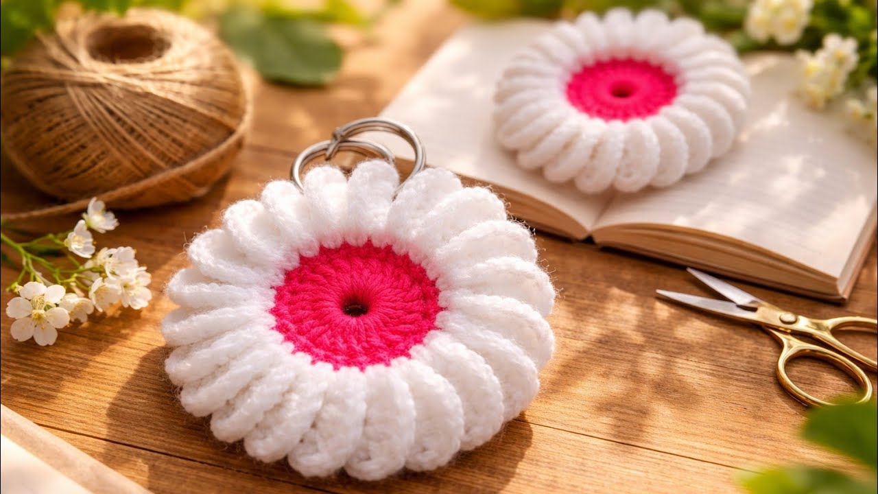 How to Crochet a Daisy Flower | Easy Step-by-Step for Beginners 🌸