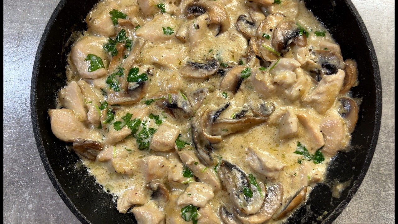Cooking a REAL MASTERPIECE with CHICKEN and MUSHROOMS!!!
