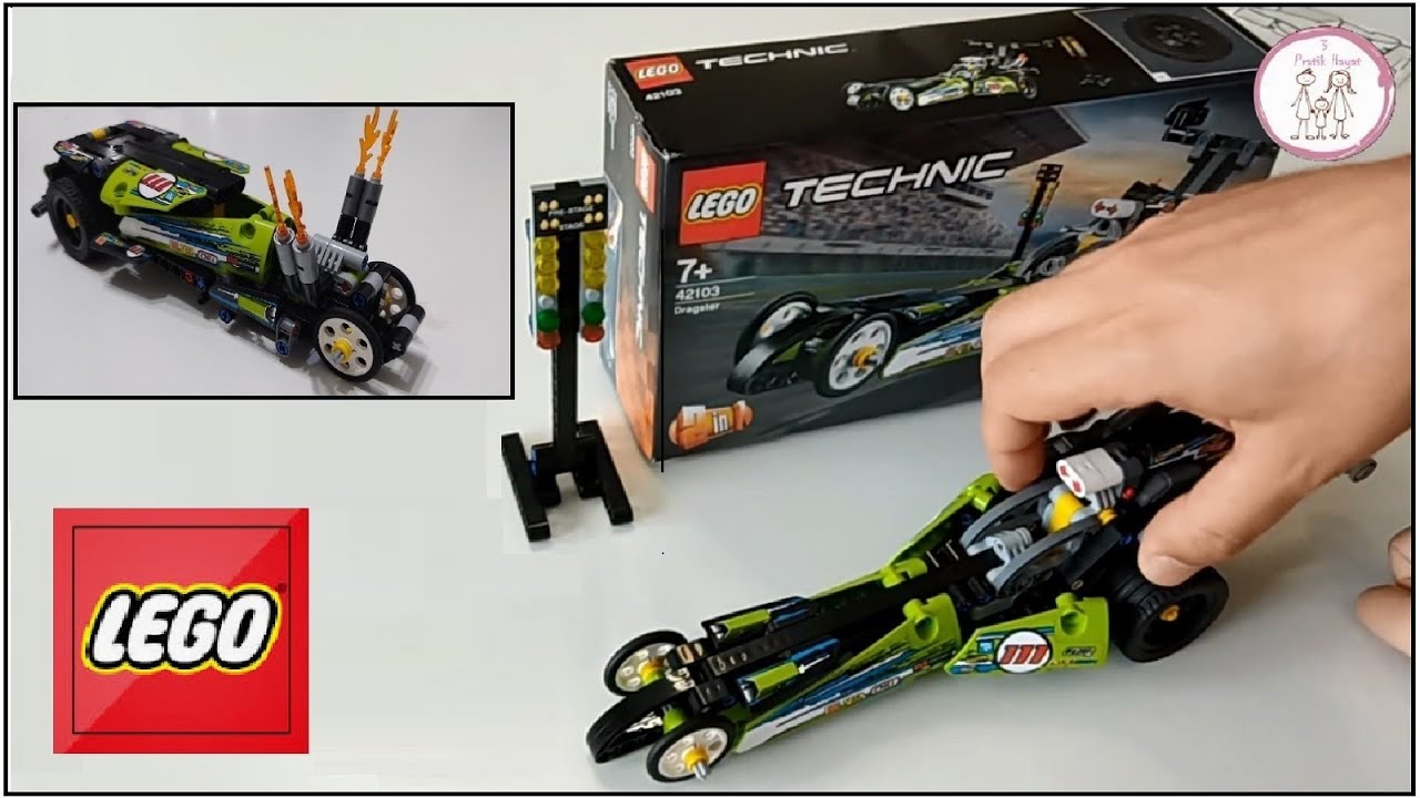 LEGO TECHNIC SETİ DRAGSTER PULL BACK Aracı Yaptık! En Eğlenceli Lego Hangisi?(LEGO DRAGSTER 42103)