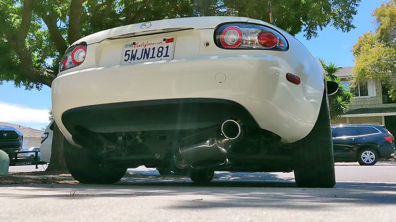 2.5 swap NC MX5 with Stage 2 Cams - full Goodwin exhaust with Street single