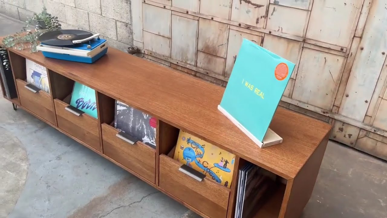 What a Custom Record Storage Cabinet Looks Like