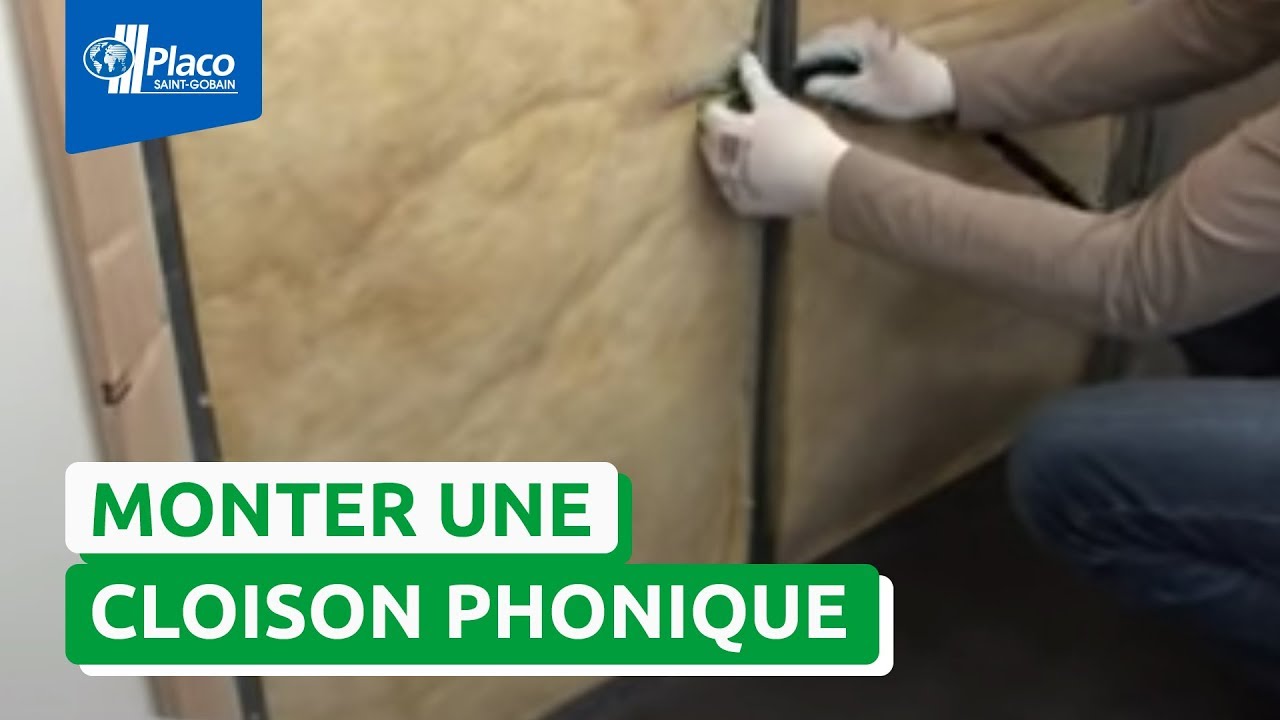 Comment monter une cloison avec la plaque Placo® Phonique ?