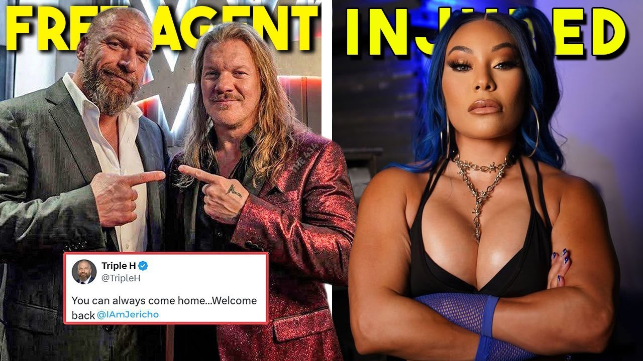 WWE STAR INJURED...Chris Jericho is a FREE AGENT...Wrestler RETIRES...Wrestling News