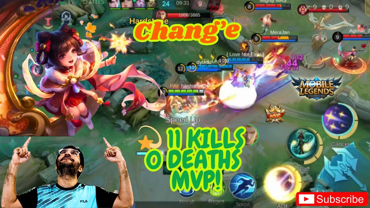 🌟 Chang’e LEGENDARY! 🔮 11 Kills, 0 Deaths, Full MVP Domination 💥 | MLBB Gameplay | Mobile Legends