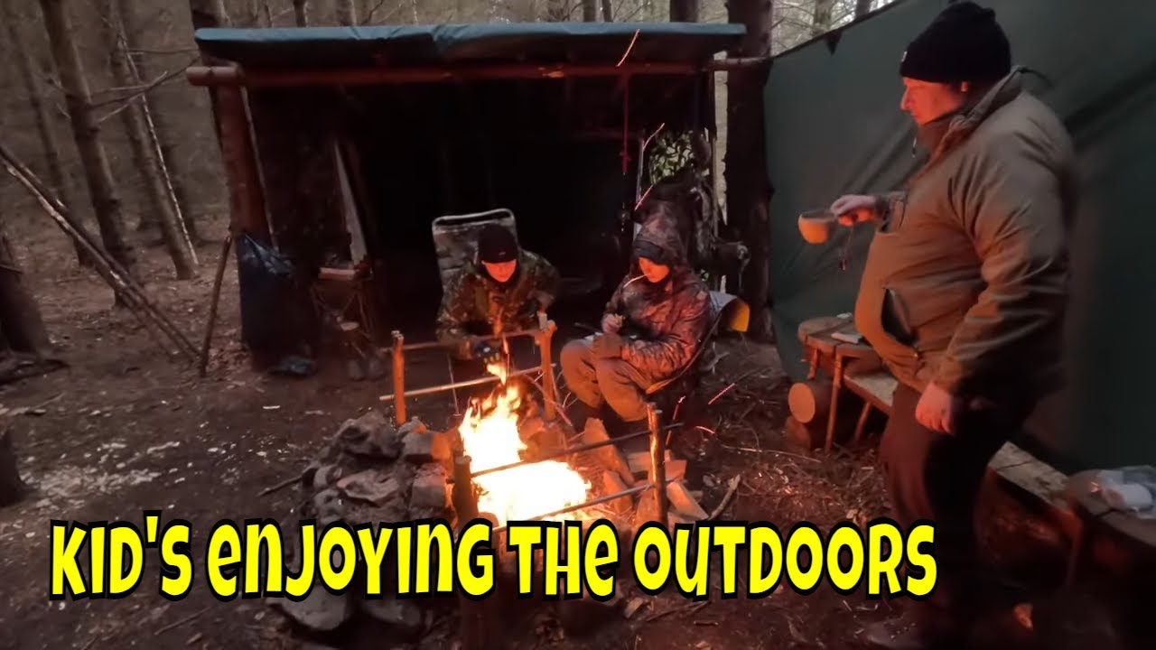 Getting the Kids out Camping in the Woods on a chilly night