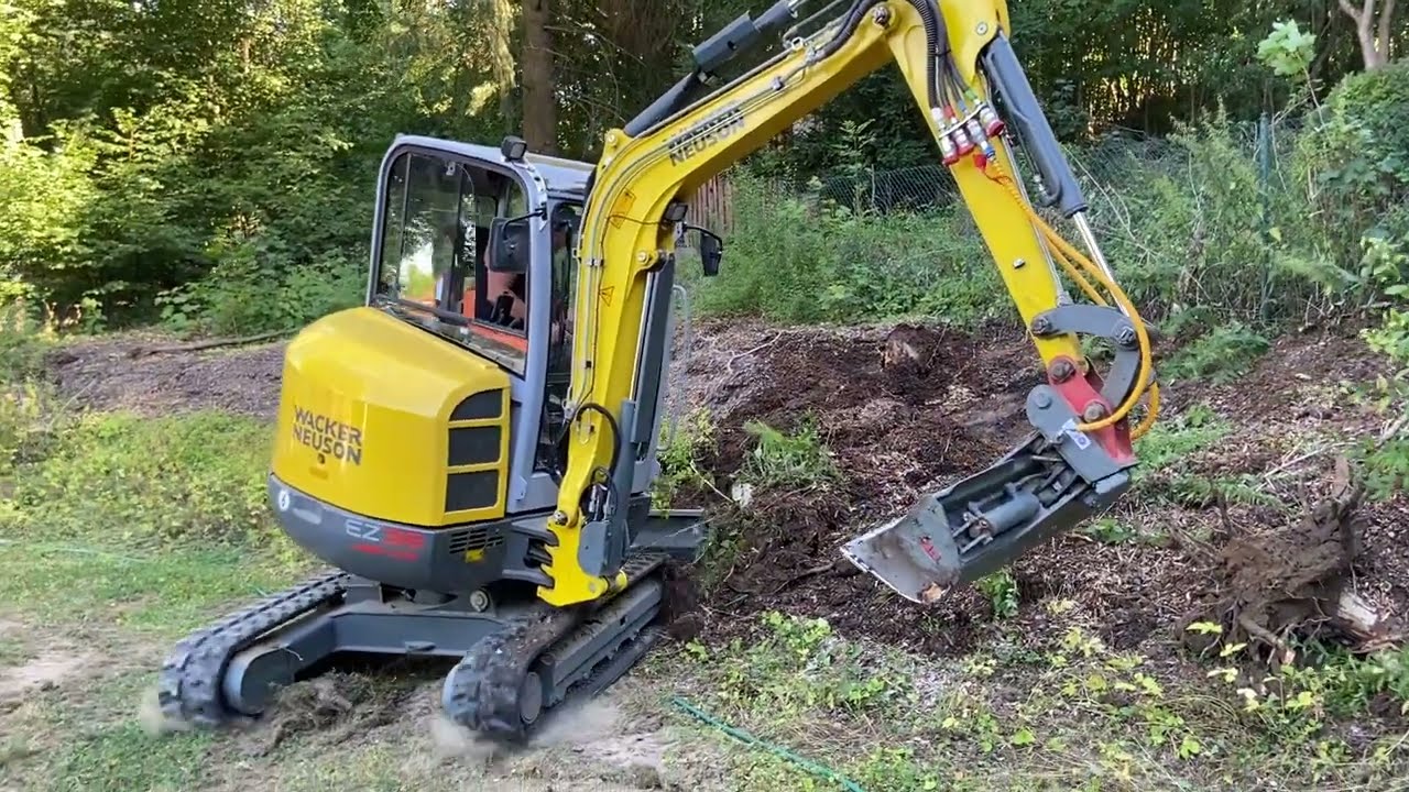 Baumwurzel- Minibagger Wacker Neuson EZ38 VDS _24 /Excavator