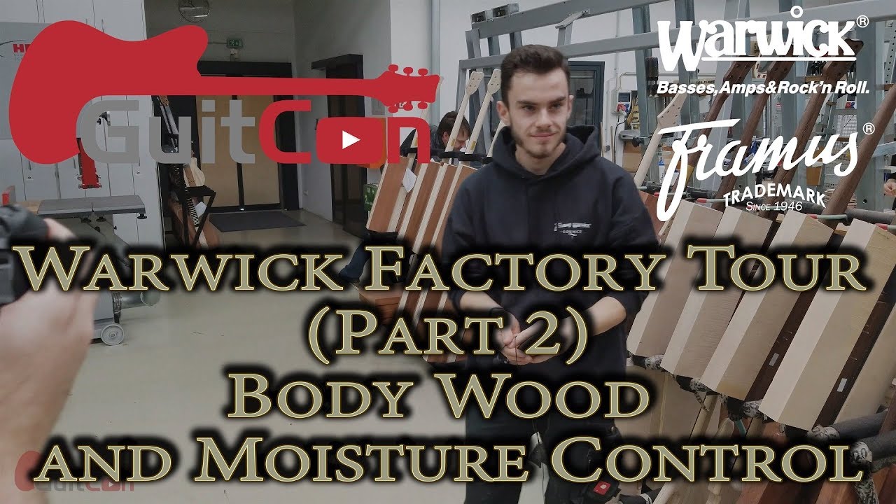 Warwick Factory Tour Part 2: Body Wood and Moisture Control (GuitCon 4k)