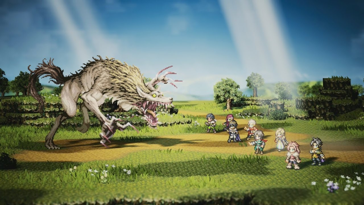 Octopath Traveler 0 playthrough Part 78 Side Story Boss Audnvarg