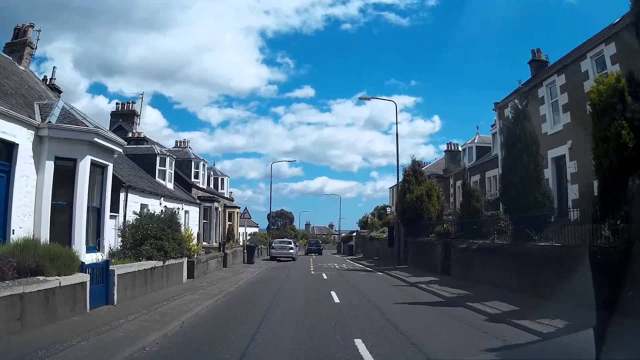 Driving Into Tayport Fife Scotland
