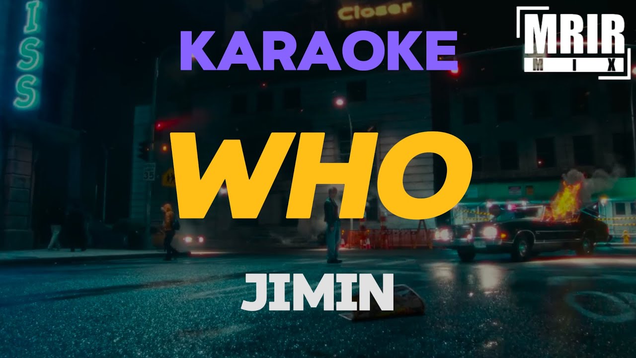지민 (Jimin) - Who KARAOKE Instrumental With Lyrics