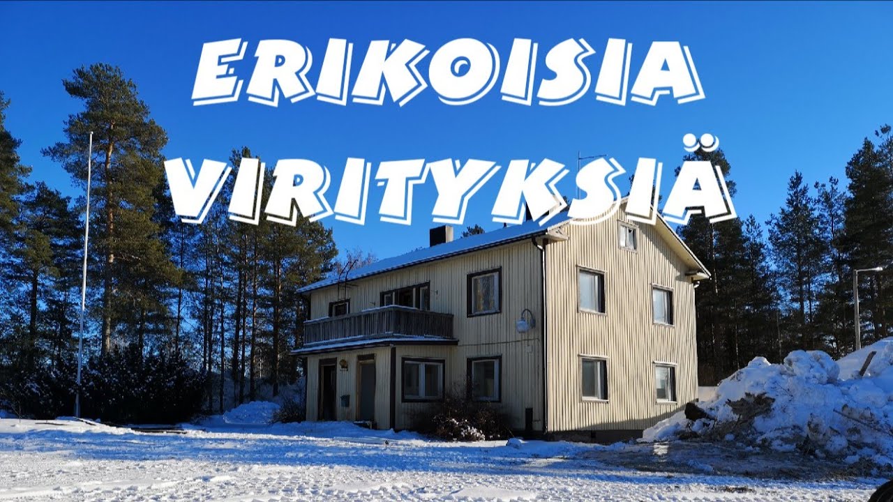 Autiotalo neljä kerrosta kaksi asuntoa sekä erikoisia viritelmiä