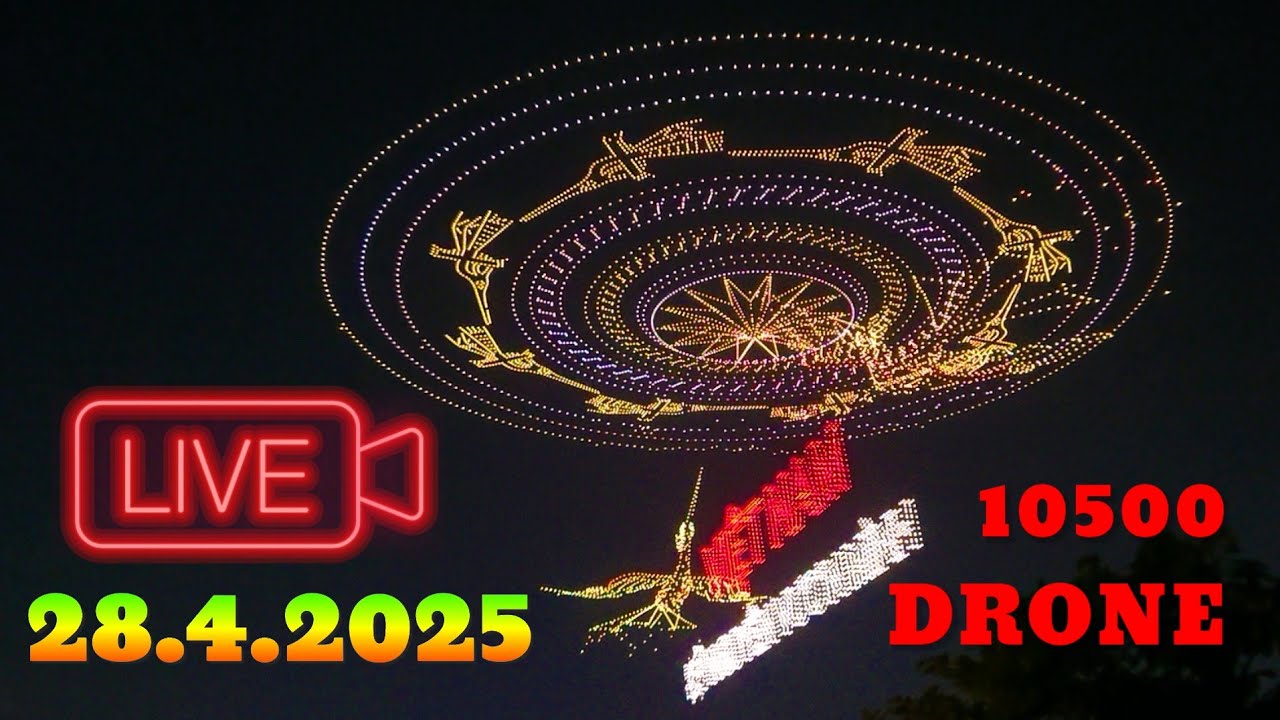 Trình diễn kỷ lục Việt Nam 10500 Drone VNPay mừng 50 năm thống nhất đất nước Việt Nam 30 tháng 4