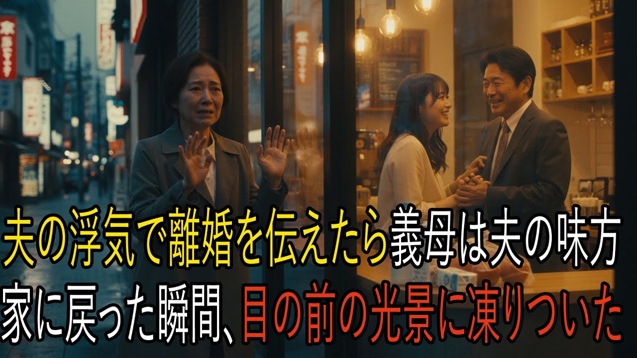 「夫の不倫で離婚を告げた瞬間、義母は敵に回った――家に戻った私を待っていた“地獄の光景”」