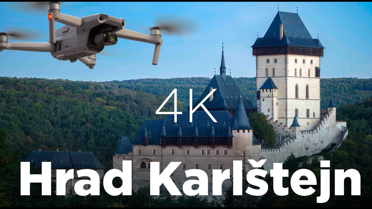 Hrad Karlštejn (Česká republika) | Burg Karlstein (Tschechien) | Karlštejn Castle by drone in 4K
