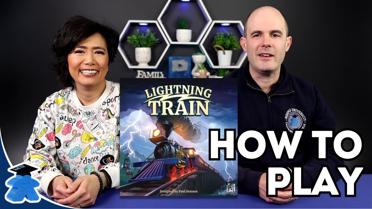 Lightning Train - How to Play. Including 2P Variant. Complete, Clear, Concise. A Board Game Tutorial