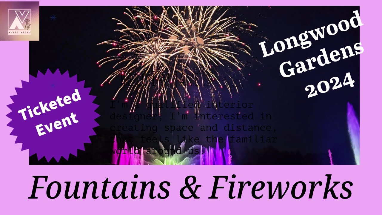 Longwood Gardens FIREWORKS & FOUNTAINS Stars & Stripes Forever 2024 #botanicalgarden #fountainshow
