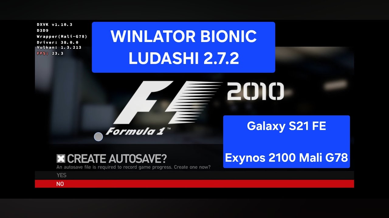 Winlator - Tutorial Install Formula 1 2010 on Exynos 2100
