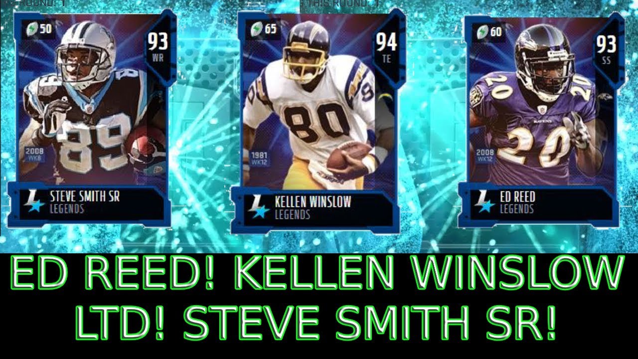 FULL LEGENDS! ED REED, STEVE SMITH SR! LTD KELLEN WINSLOW! - Madden 19 Pack Opening