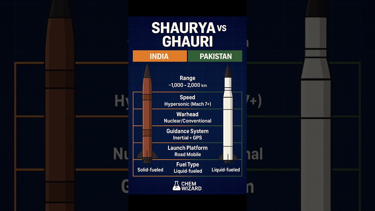 Shaurya vs Ghauri | India vs Pakistan Missile Showdown