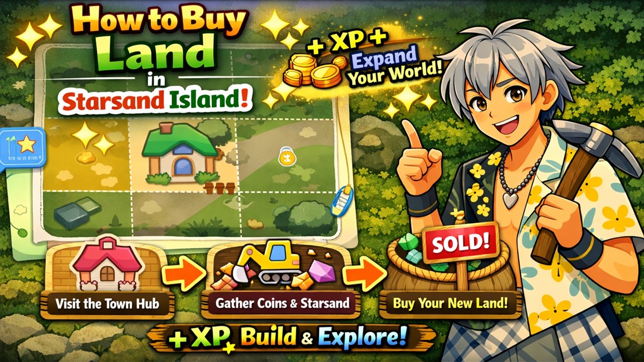 How to Buy Land in Starsand Island (Step by Step)