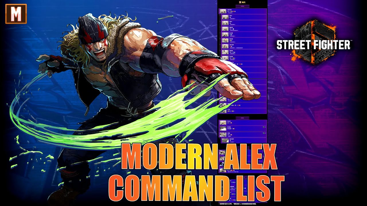 Street Fighter 6 - Представлен список приемов современного Алекса!!!