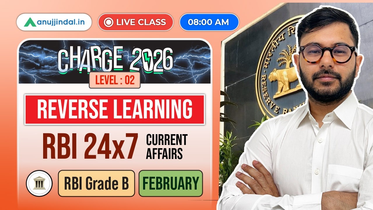 RBI Grade B CHARGE 2026 | RBI 24/7 February 2026 | Finance Current Affairs MCQs | Anuj Jindal