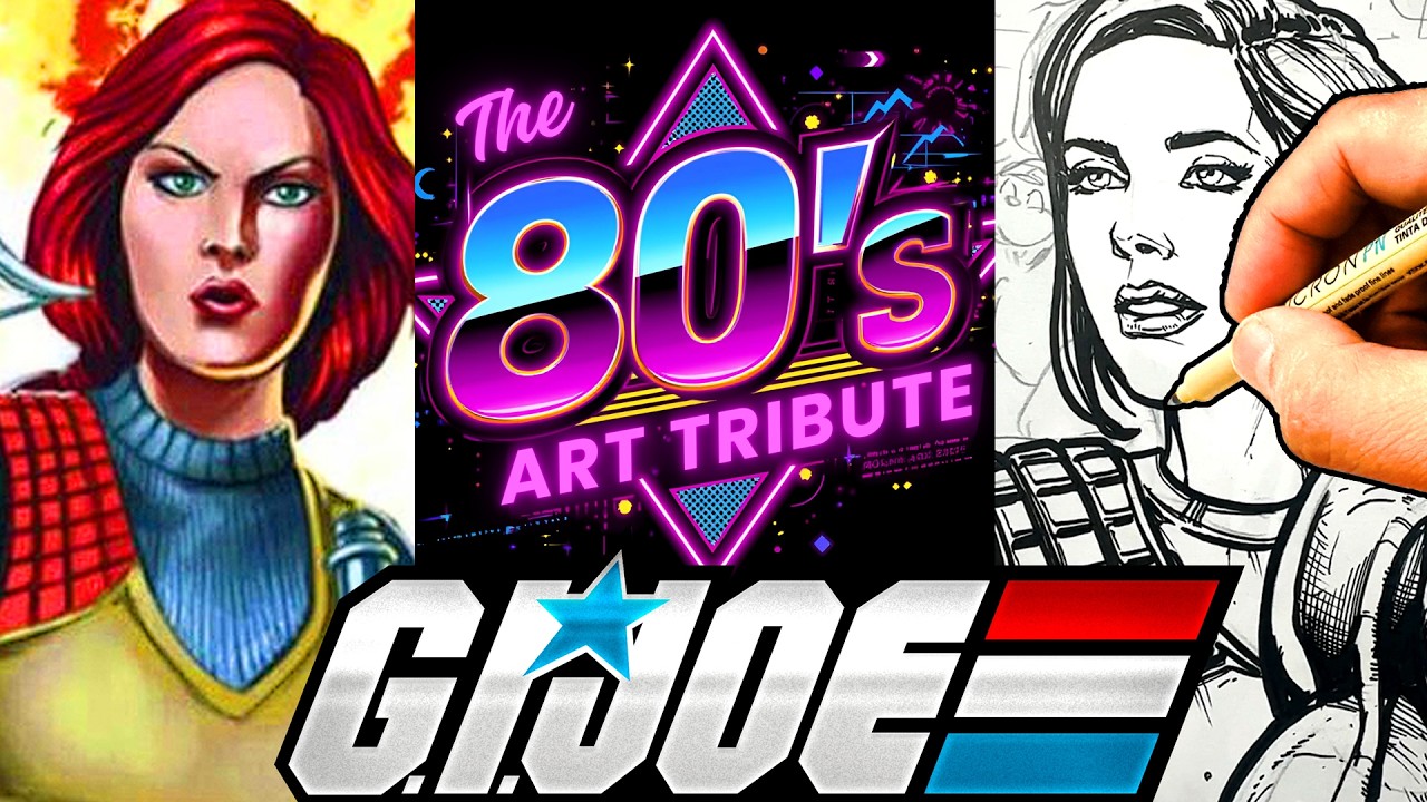 MARVEL ARTIST draws GIJOE! | The ULTIMATE 80s ART TRIBUTE part 2