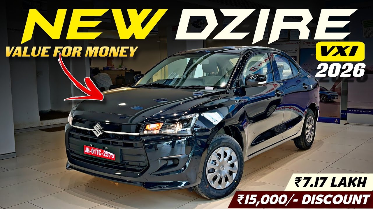 Maruti Dzire Vxi Value For Money 2026✅ On Road Price Features Mileage | Walkaround Review | 