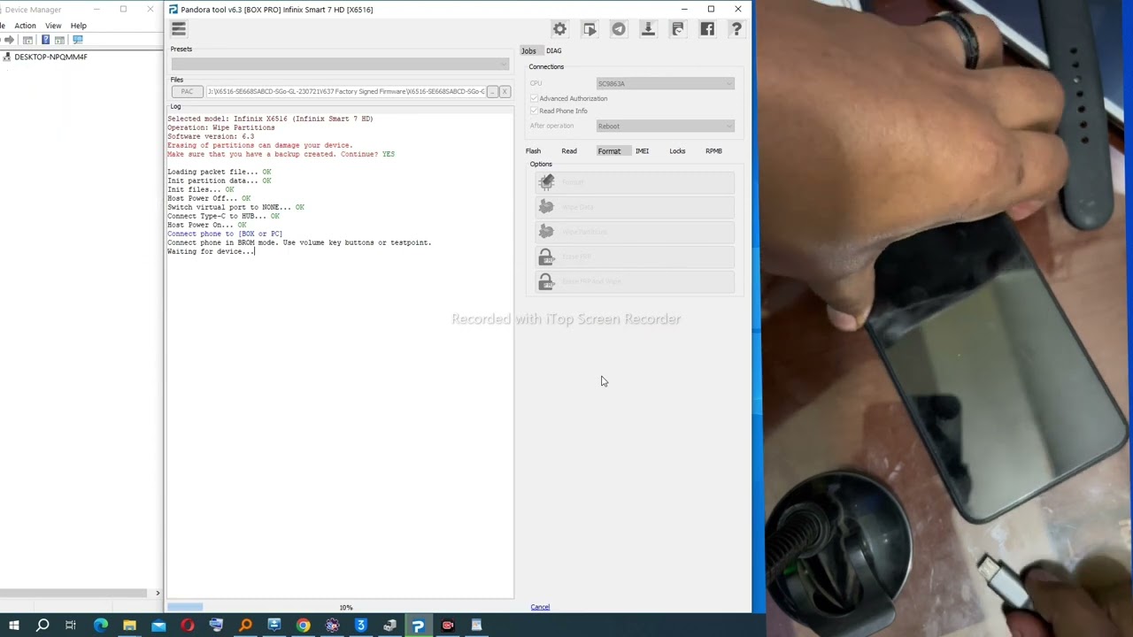 infinix x6516 security plugin remove