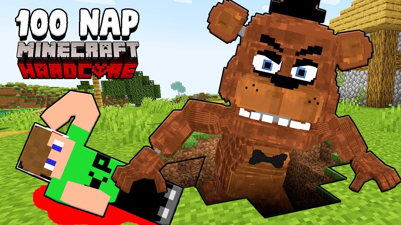 100 NAP A TITKOS FNAF ÉTTEREMBEN A MINECRAFT-BAN! 😱