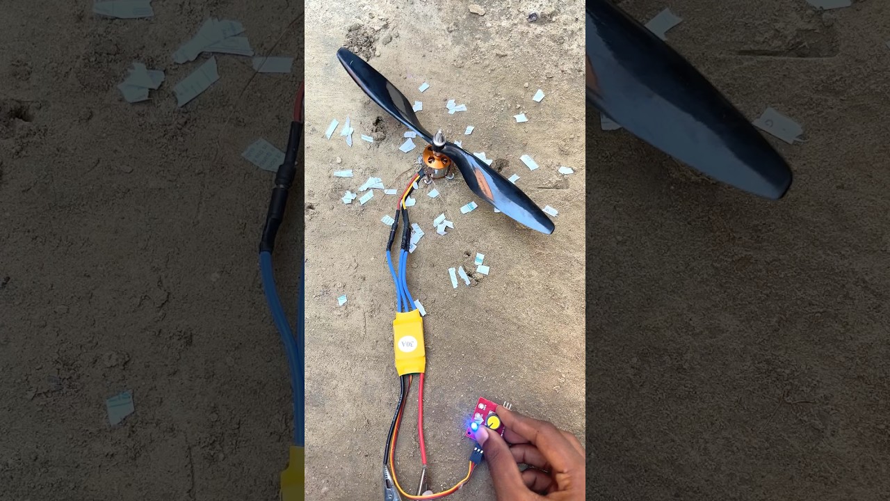 Thrust Testing of a BLDC Motor with Two-Blade Propeller