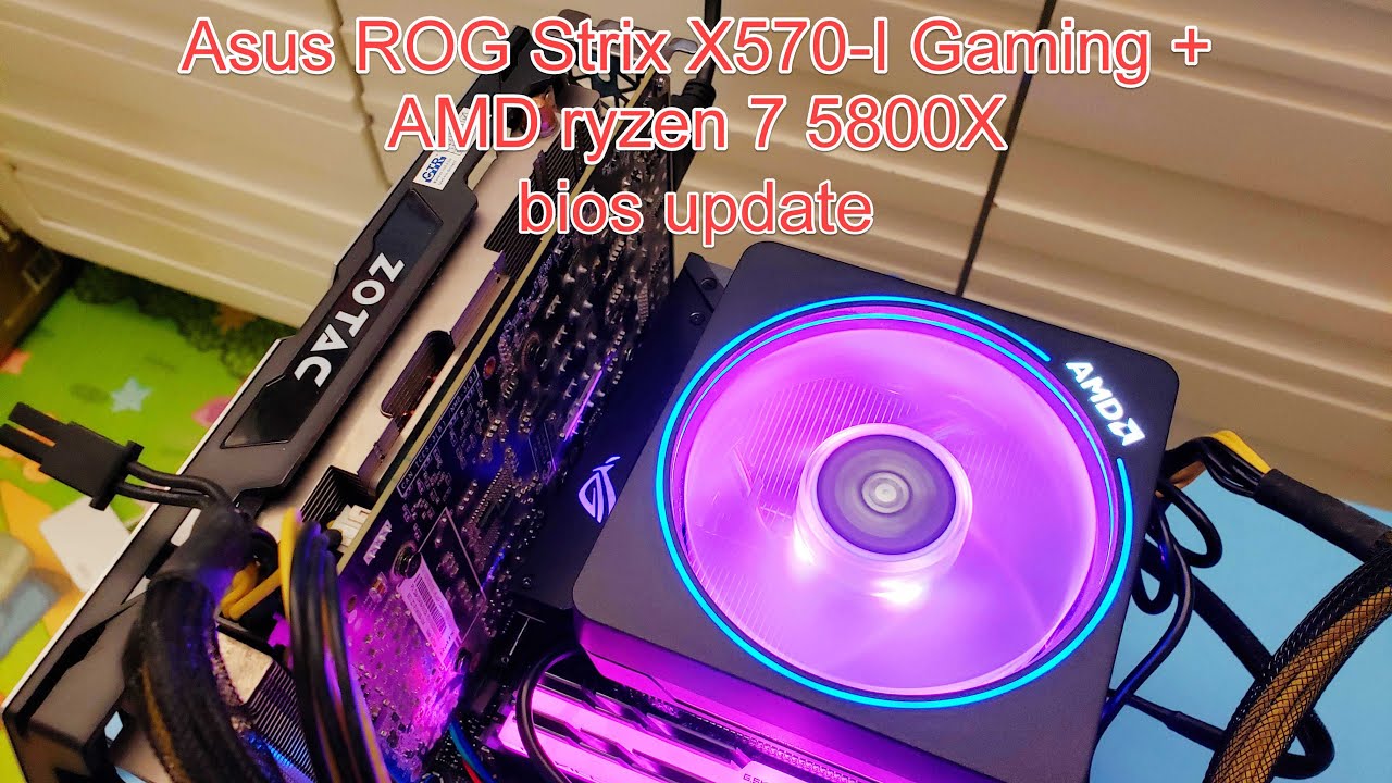 Asus ROG Strix X570 I Gaming + AMD ryzen 7 5800X setup and bios update, (Work From Home series)