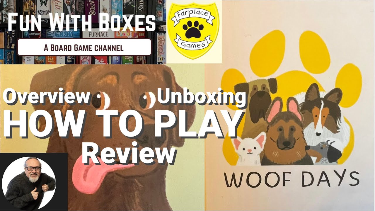 Woof Days | Card Game | Unboxing, How to Play & Review | Farplace Animal Rescue Charity