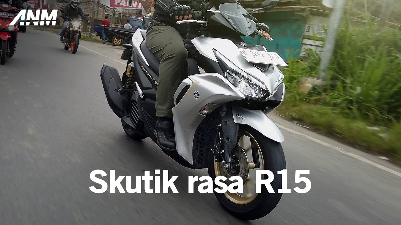 Yamaha New AEROX 155 dibawa touring keluar kota