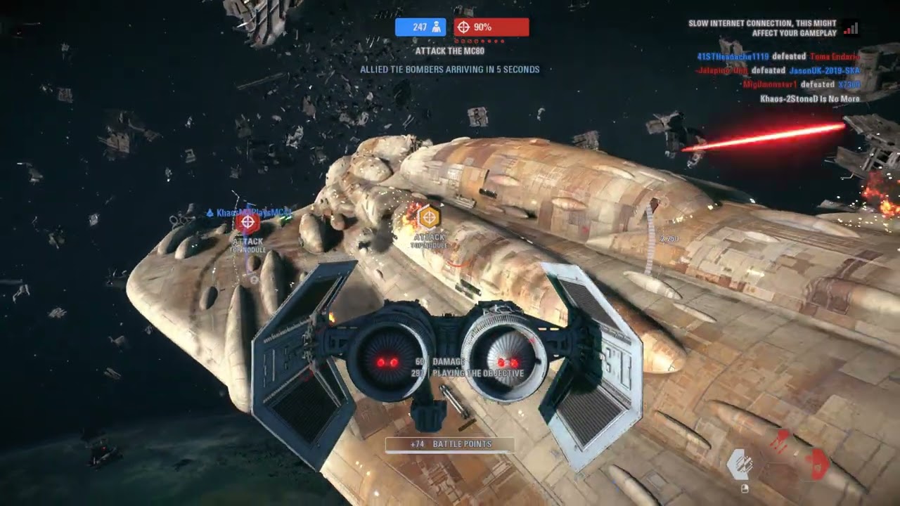 Starfighter Assault Gameplay - Endor (Empire) Star Wars  Battlefront II