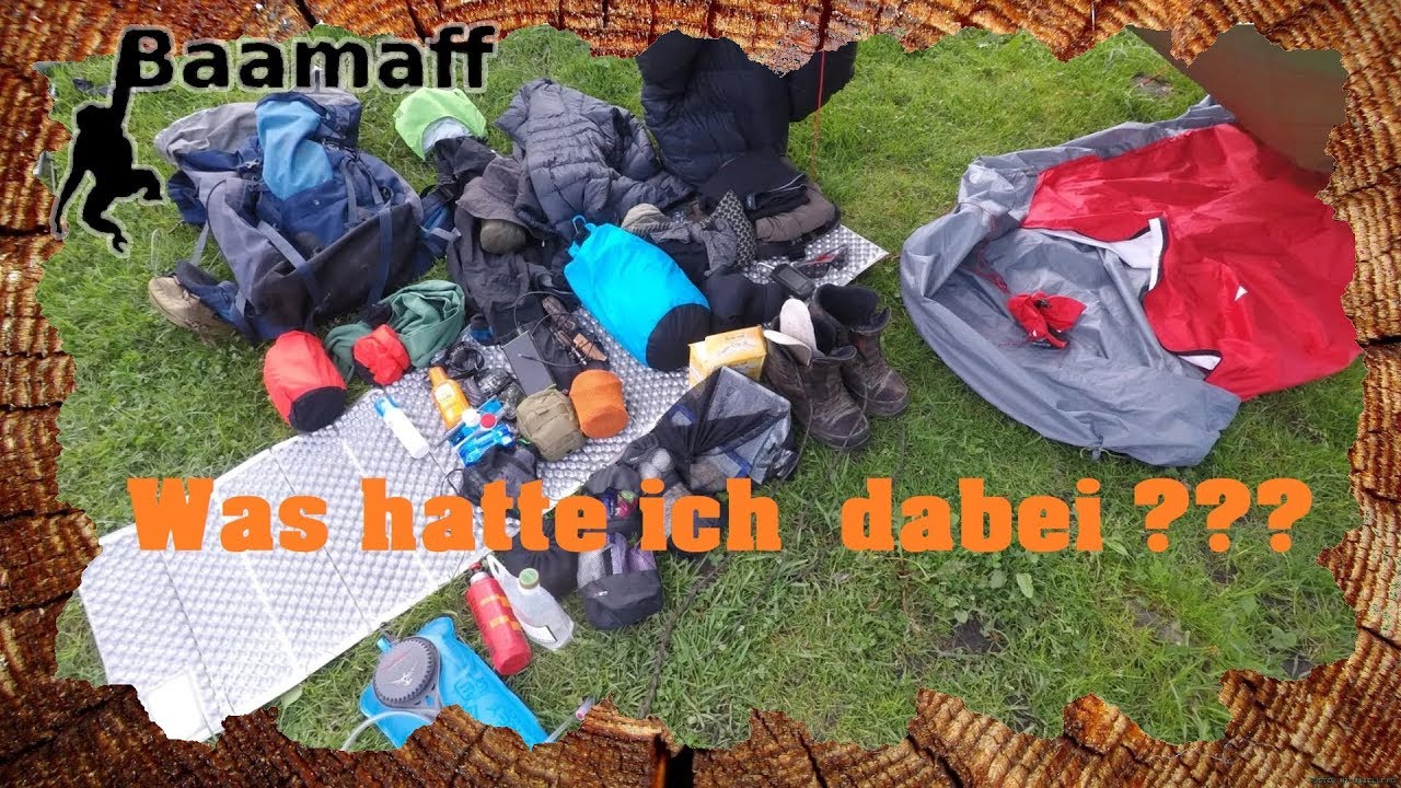 LOADOUT 1 - Was hatten wir auf dem Forststeig dabei? - Trekking im Elbsandsteingebirge