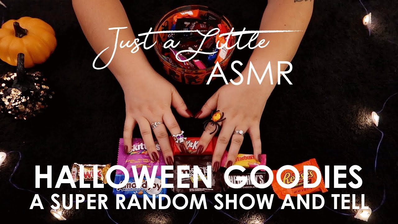 Ep. 26: Halloween Goodies (ASMR whispering, rambling, crinkles, haul, tapping, candy, glow sticks)