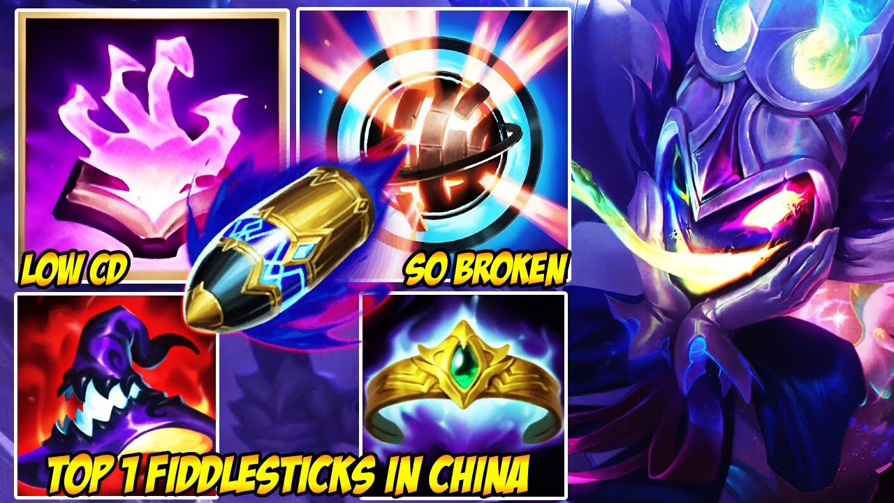 WILD RIFT CHINA TOP 1 FIDDLESTICKS - THE ENEMY TEAM GOT JUMPSCARED EVERY FIGHT