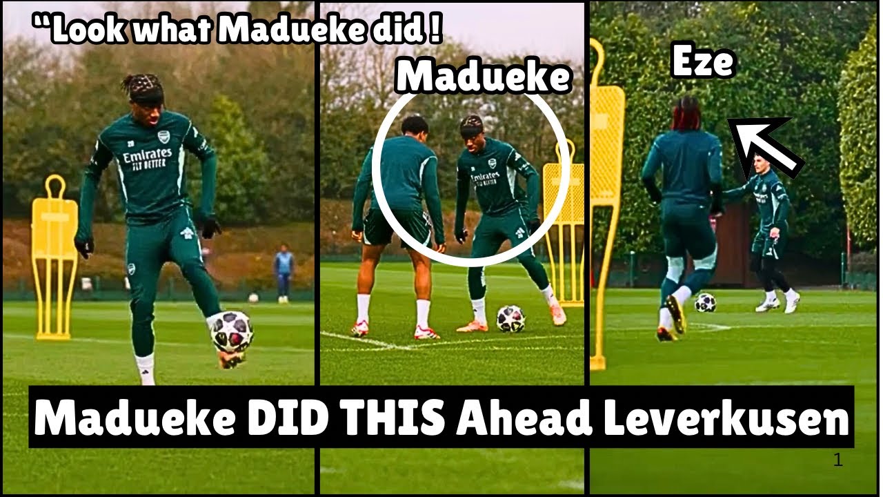 Madueke SHOCK Everyone in Training Today as Arsenal Prepare Ahead Leverkusen Clash! look what he did
