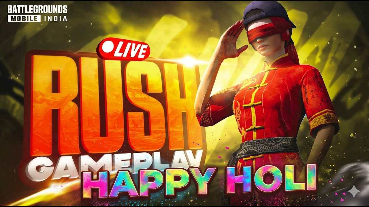Aaj Chicken Dinner Pakka 🍗 | BGMI LIVE | Holi Special Stream