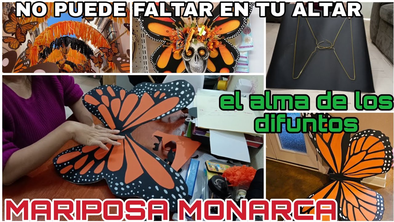 Adornos de DÍA DE MUERTOS, MARIPOSA MONARCA DE DÍA DE MUERTOS XANTOLO 