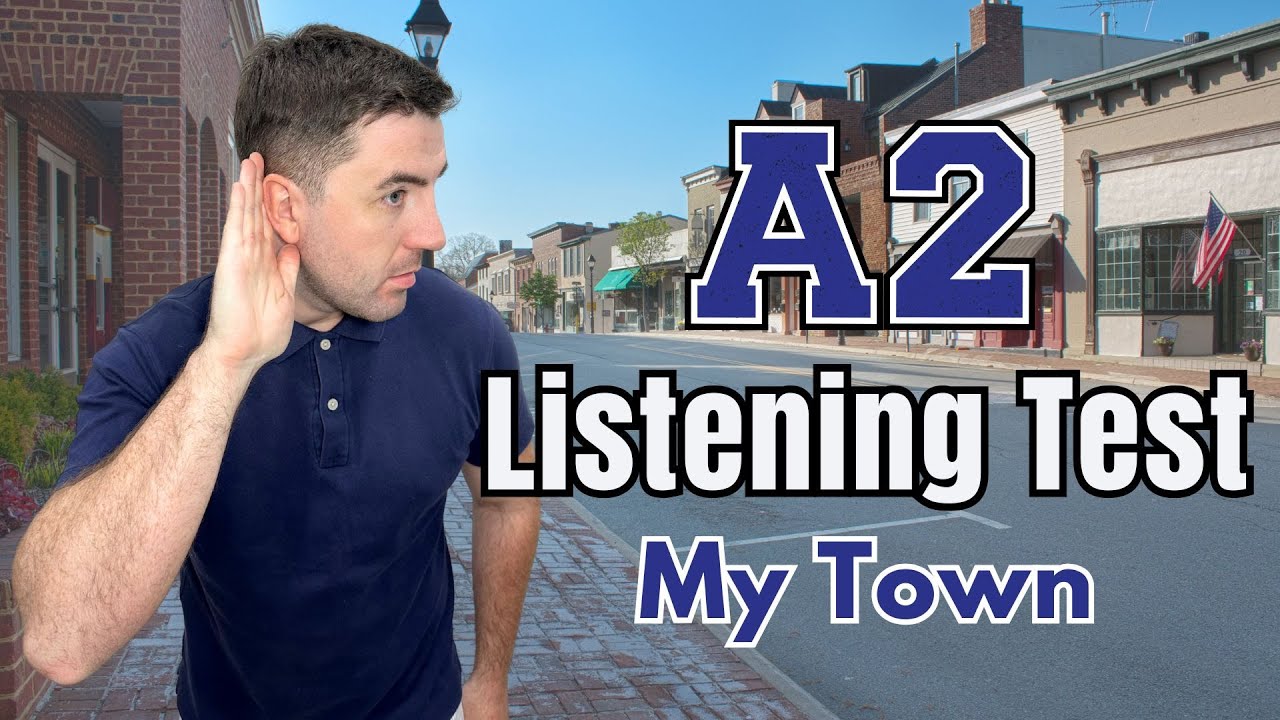 A2 Beginner English Listening Practice | My Town | CEFR