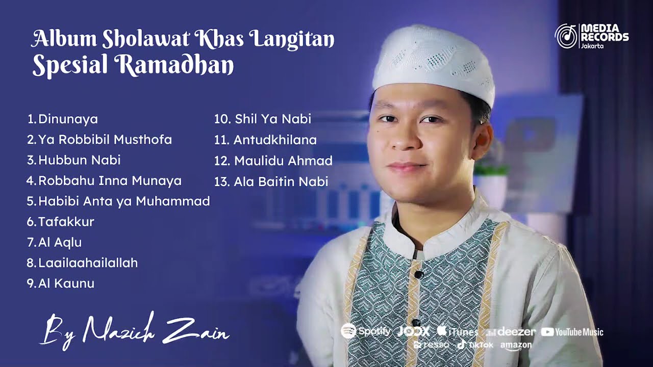 ALBUM COVER SHOLAWAT LANGITAN SPESIAL RAMADHAN | By Nazich Zain