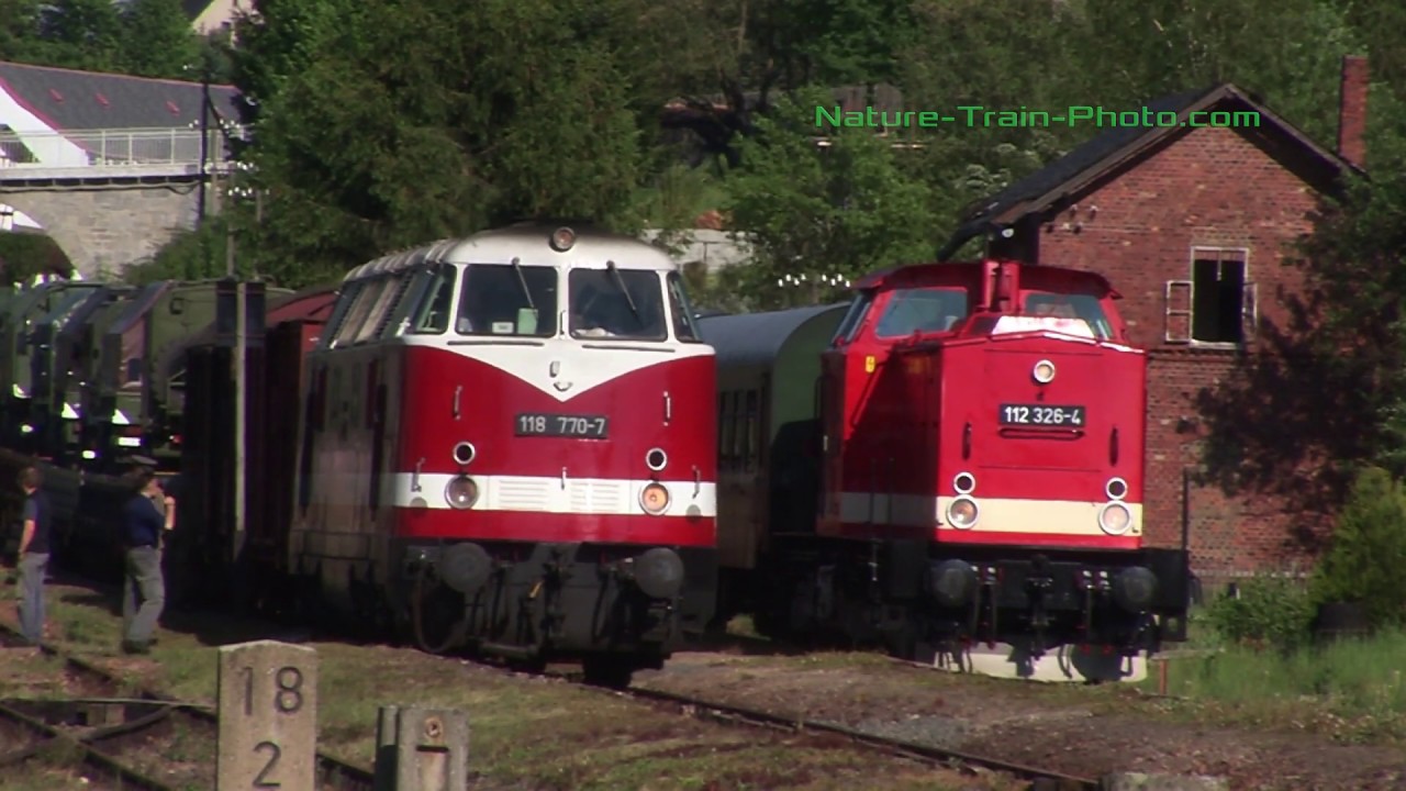 BR 118 (V180) + BR 112 (V100) Sonderfahrt Markersbach 2007