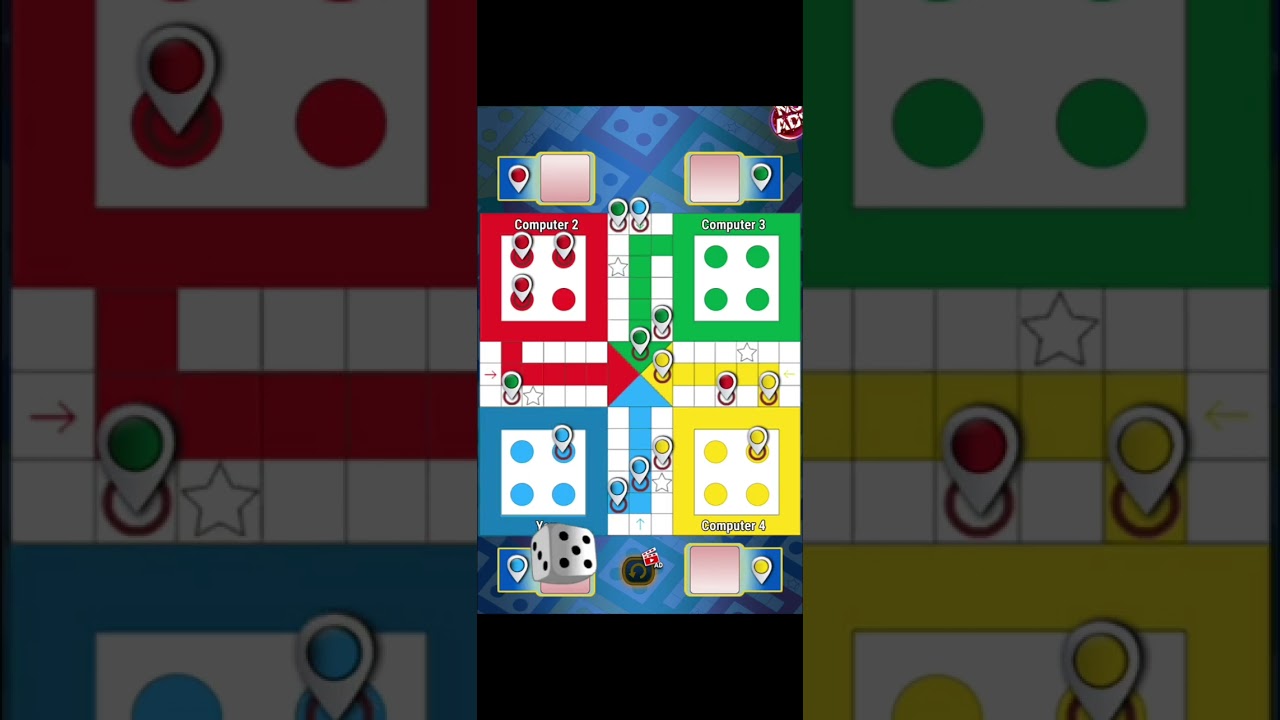 Ludo game in 4 players | Ludo gameplay 🔥#ludo #ludoking #shorts 