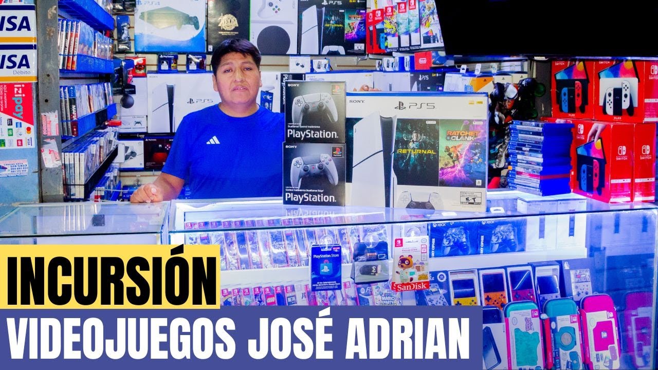 Visitamos Videojuegos José Adrian en Polvos Azules | Precios de juegos de ps4, ps5 y switch