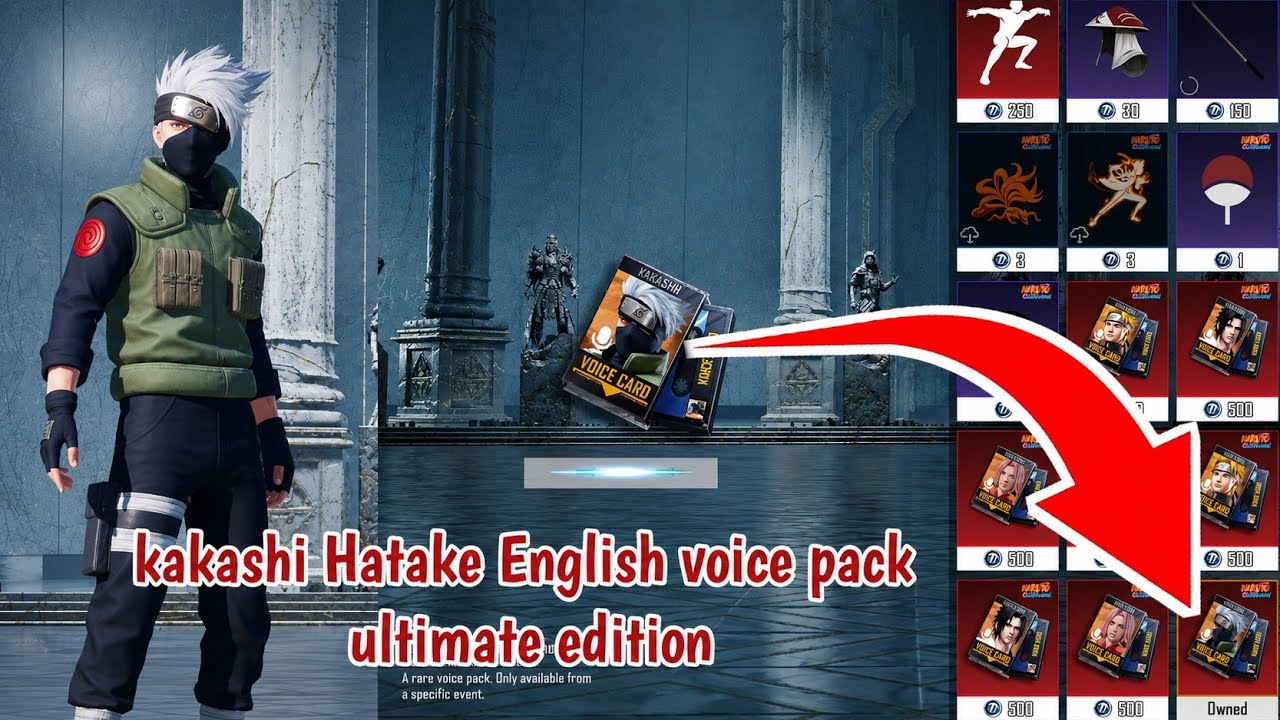 kakashi Hatake English voice pack ultimate edition