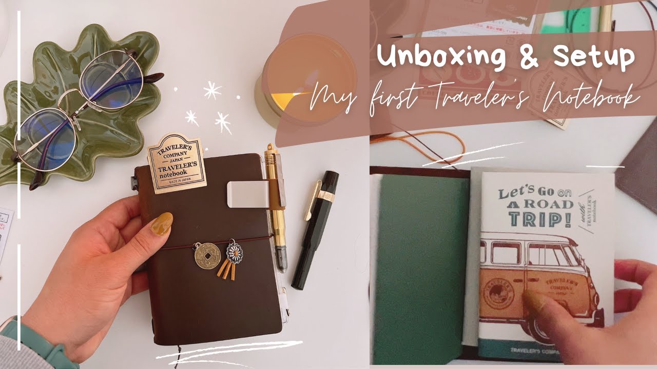 My FIRST Traveler's Notebook Haul, Unboxing and Setup | #travelersnotebook #travelersnotebook2023