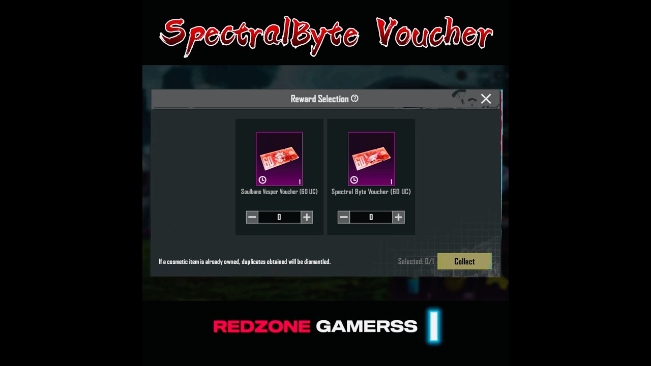 Spectral bite voucher in bgmi | royal pass voucher selection crate #bgmi