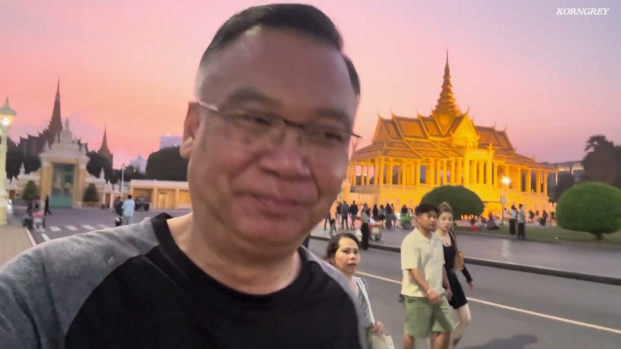 Trip to Cambodia 2026 part 25 ( Phnom Penh city at night)